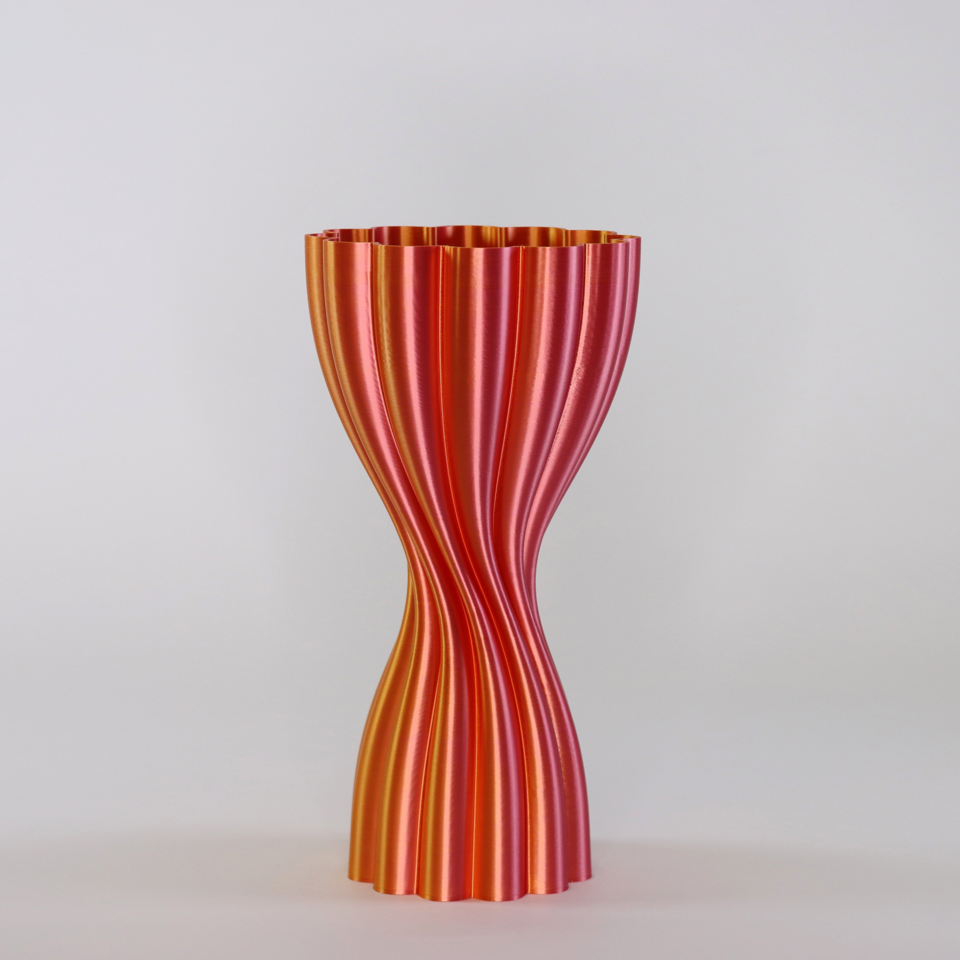 Metallic Lotus Vase