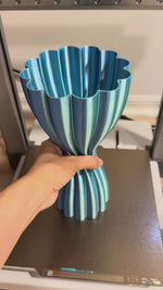 Metallic Lotus Vase