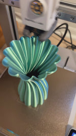 Metallic Lotus Vase