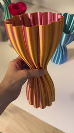 Metallic Lotus Vase